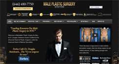 Desktop Screenshot of maleplasticsurgerynewyork.com