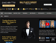 Tablet Screenshot of maleplasticsurgerynewyork.com